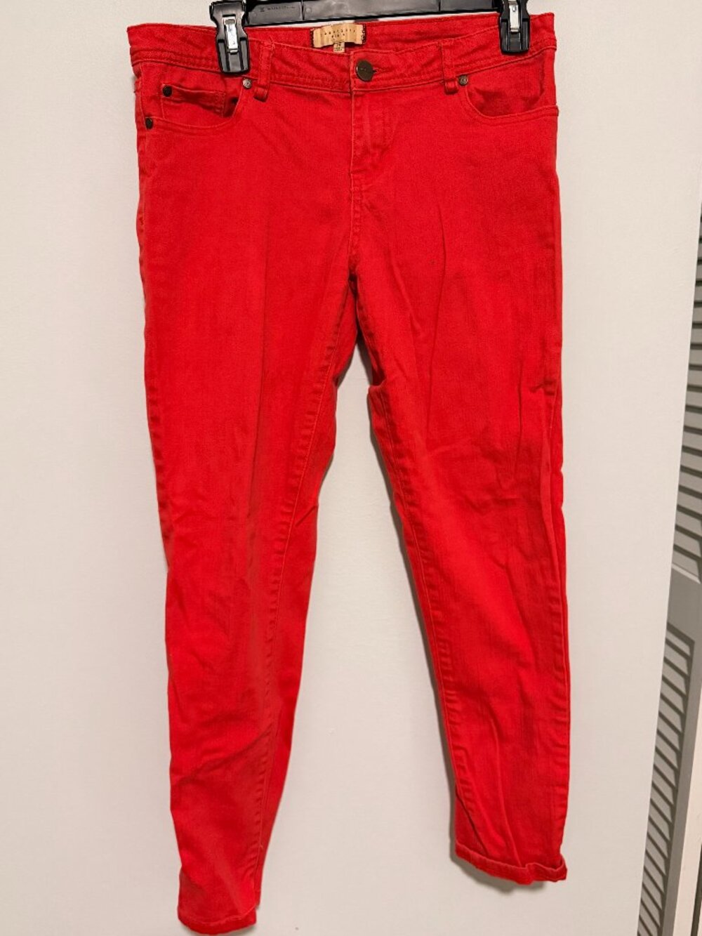 Sanctuary Denim Red Skinny Jeans Size 28